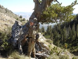 Dallen while bow hunting for mule deer in 2007