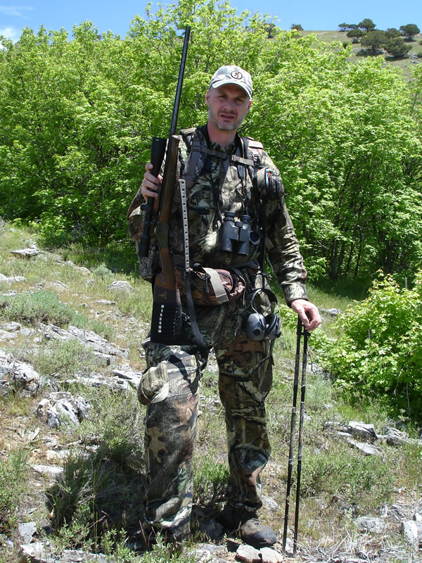 Me with my 243 WSSM Model 1885 out Rock Chuck Hunting