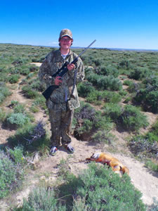 Picture of us while hunting prairie dogs with my 243 WSSM in 2011.