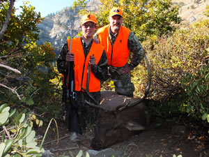 Dallen and I with his 2012 4x5 bull elk