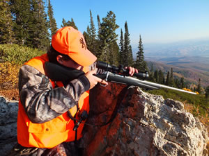 Dallen taking the 150 yard shot with an X-Bolt Stainless Stalker in 270 WSM