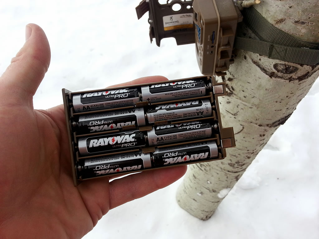 Rayovac ultrapro aa alkaline batteries with a Browning Recon Force trail camera