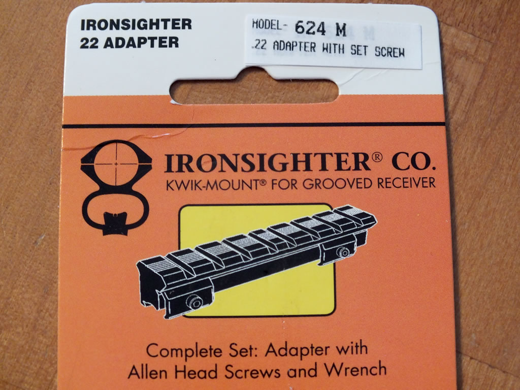 Ironsighter 22 rifle picatinny rail adapter