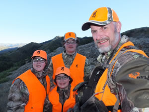Me and the boys elk hunting.