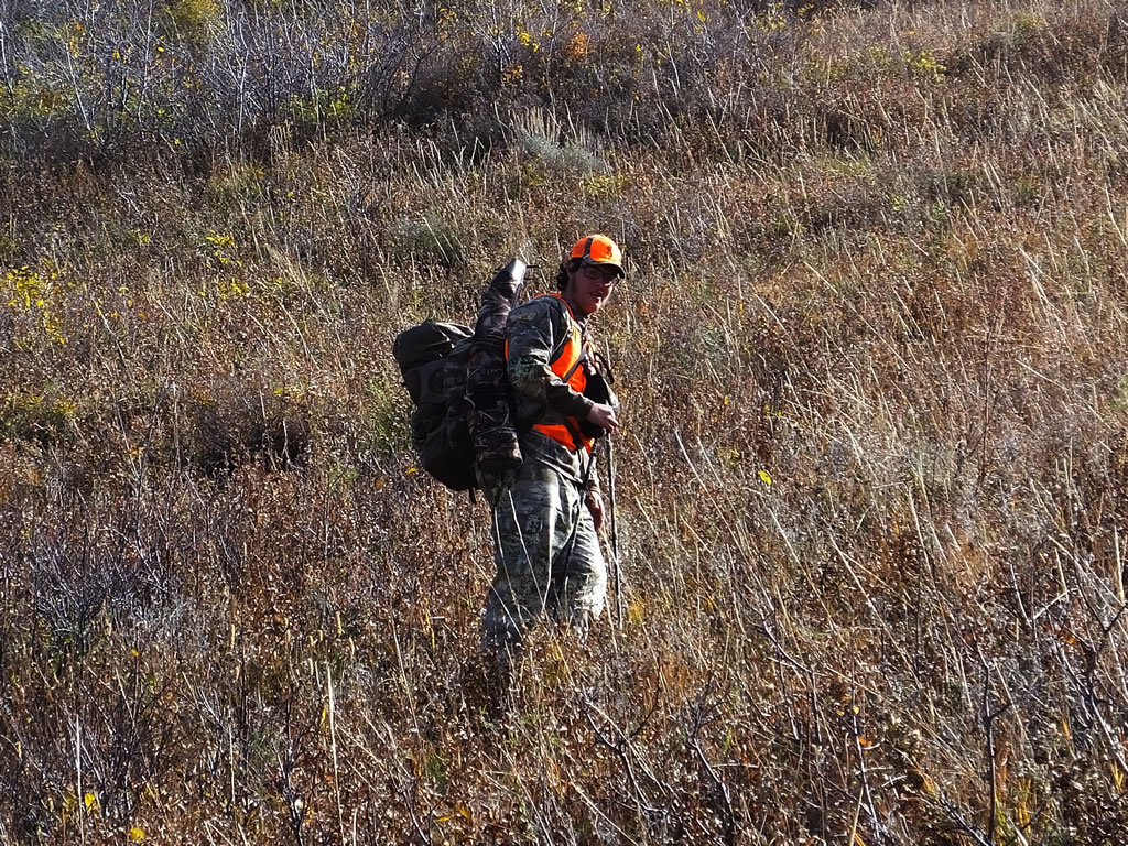 Dallen hunting with neoprene rifle jacket