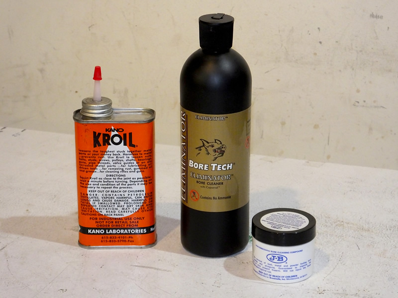 Rifle bore cleaning products