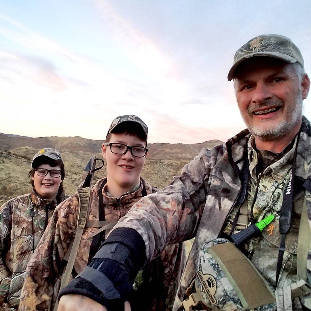 Hunting with my younger boys.