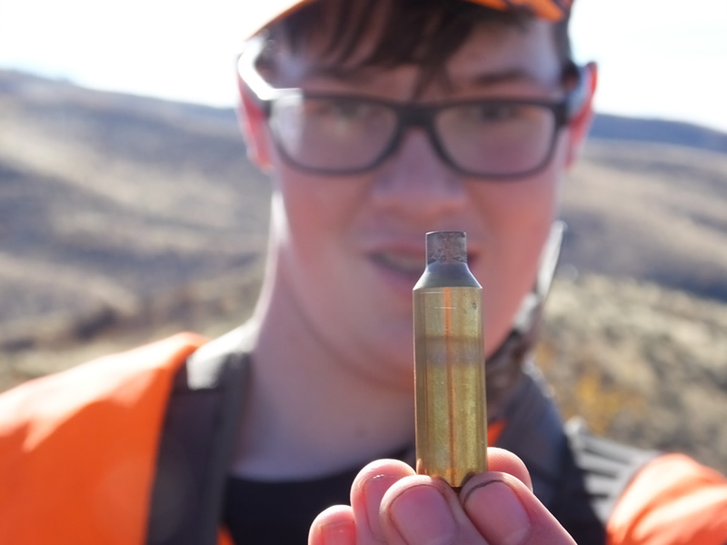 Landen with the 270 WSM case that fired a 150 Gr. SST bullet.
