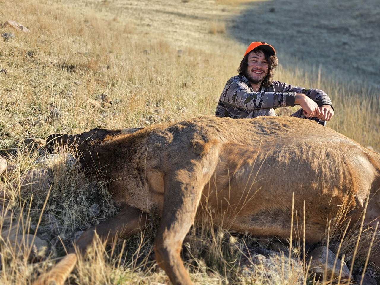 Kaden with Durst Mtn cow elk.